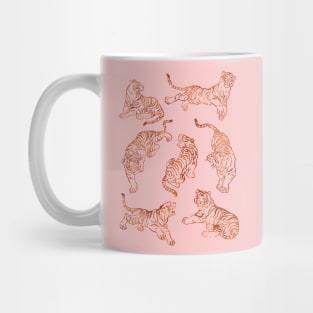 Tiger. Tiger pattern. Drawing tiger, Japanese Mug